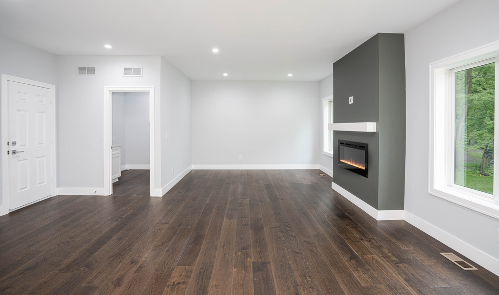 Dit is het resultaat van glasvezelbehang laten aanbrengen in je nieuwbouwwoning in Alphen aan den rijn.